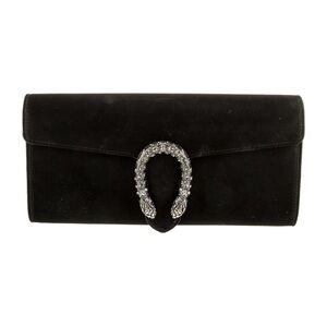 Gucci Black Velvet Clutch